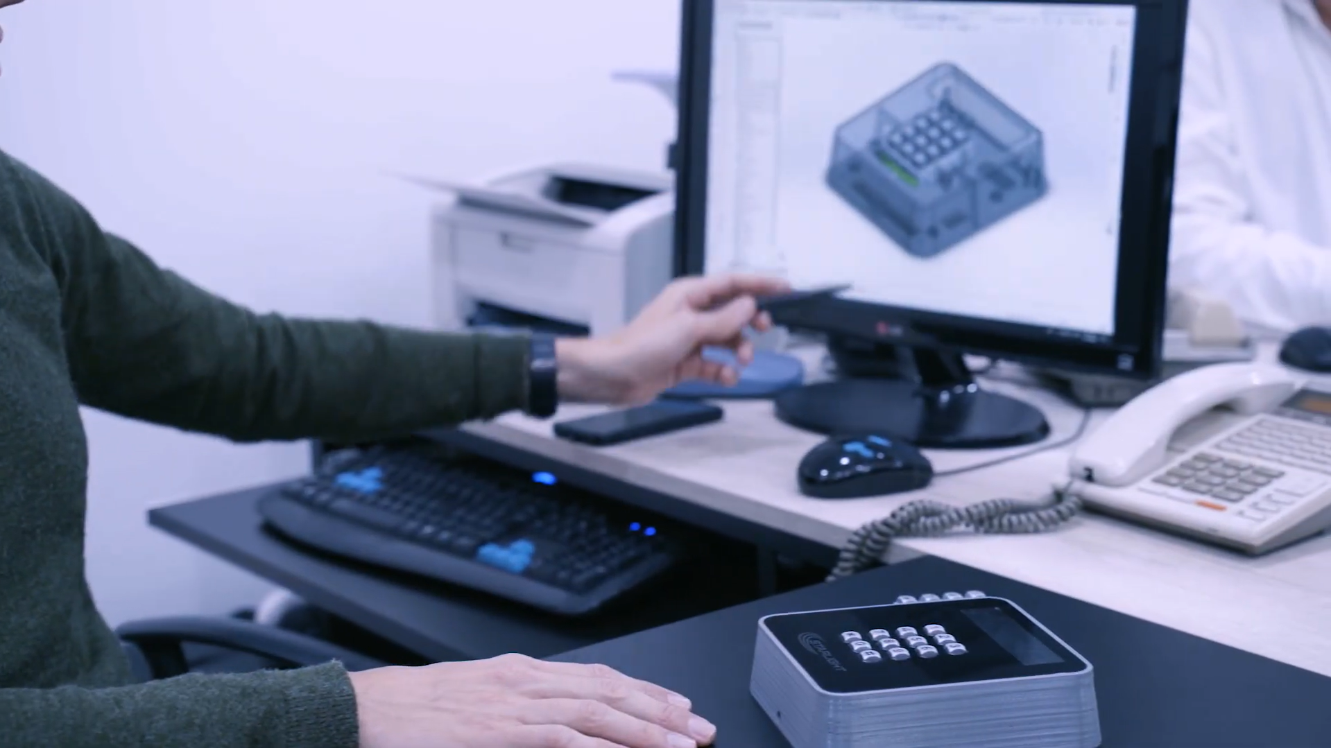 Muestra de teclado